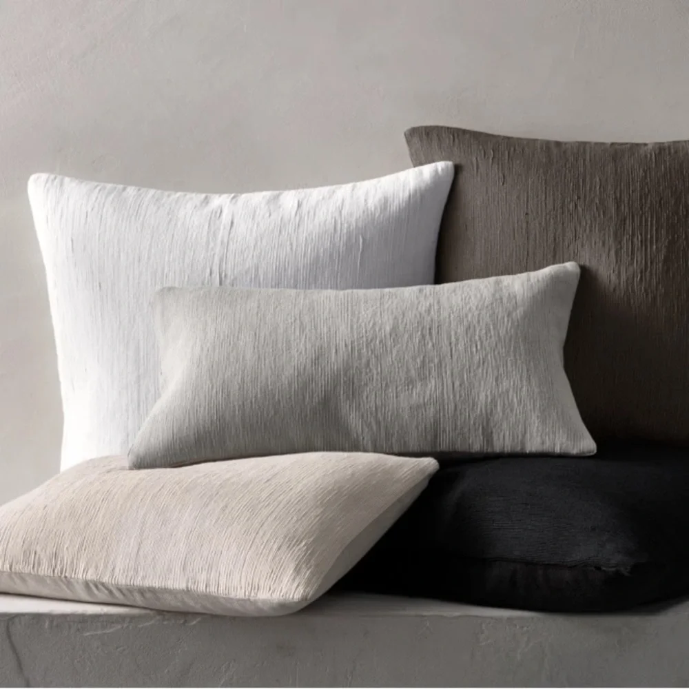 RH Velvet / Linen Pillow Cover 13”x30”